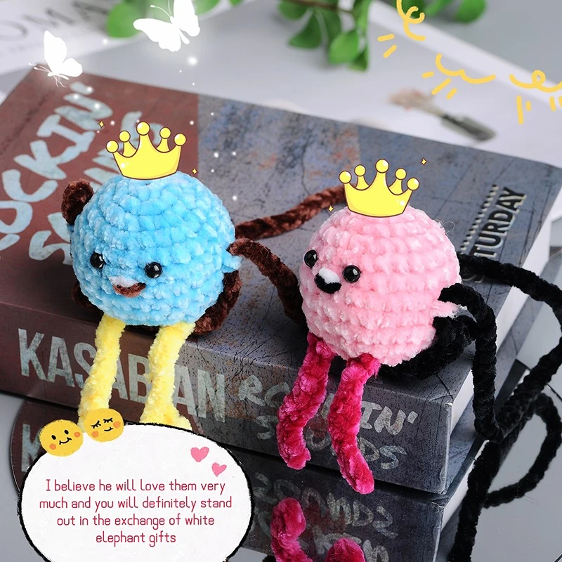 Crochet Pink Octopus high quality