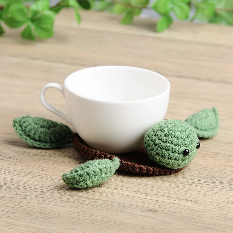 Crocheted Turtle Coasters factory